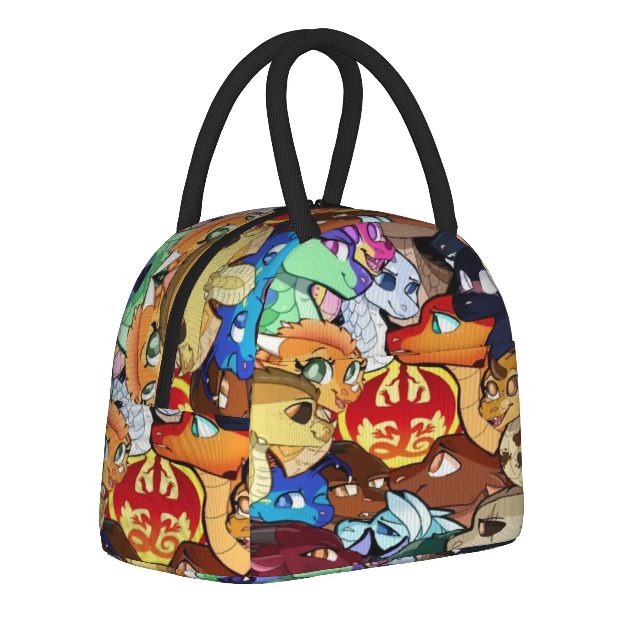 Wing Of Fire dragon Thermal Insulated Lunch Bag for Travel  Portable Food Container Bags Men Women Thermal Cooler Lunch Box