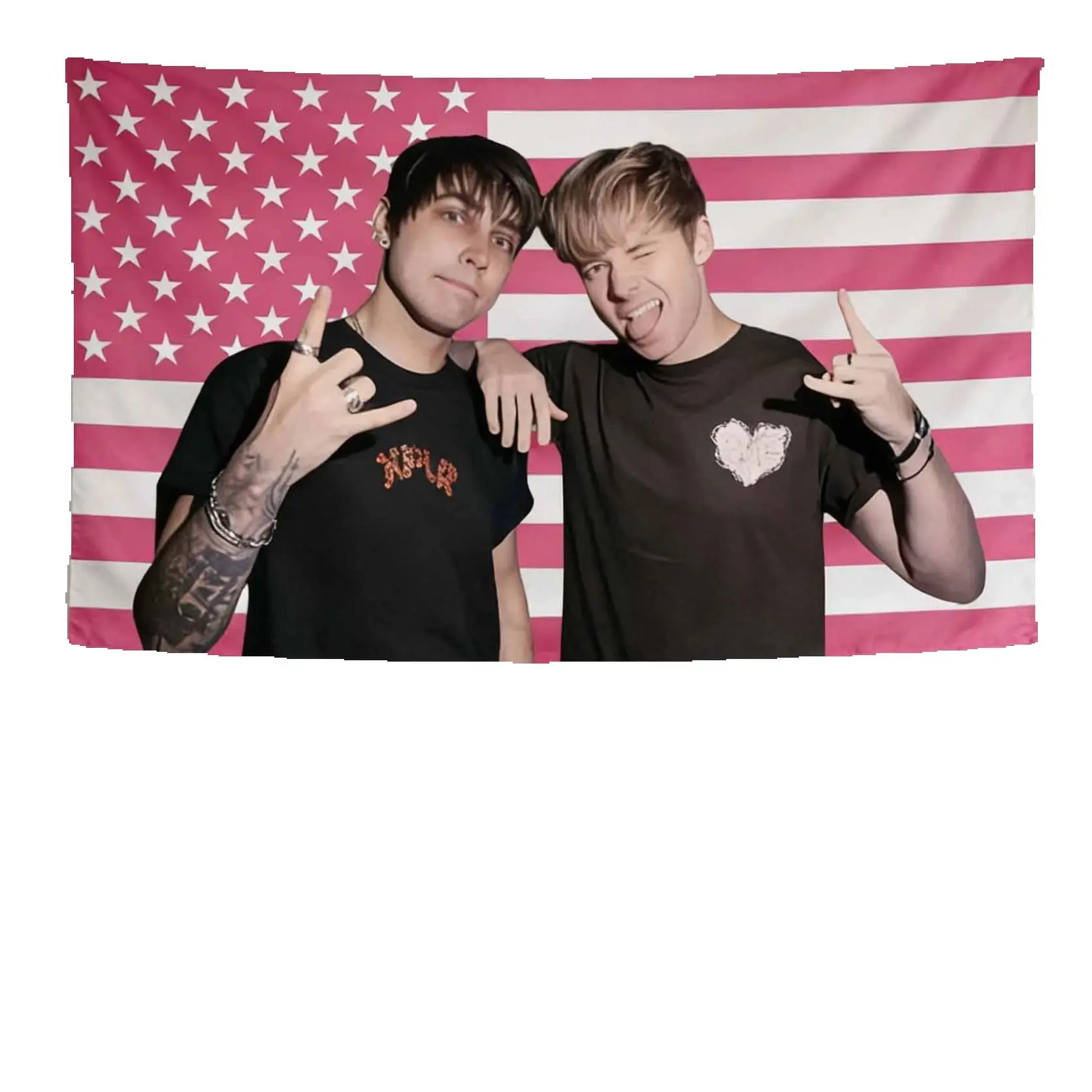 Jake&Johnnie Sam Colby Wandteppich mit amerikanischer Flagge, Sternen und Streifen, Wandbehang, ideal für Studentenwohnheim, Schlafzimmer, Dekoration, Fan-Geschenk – Detail 1