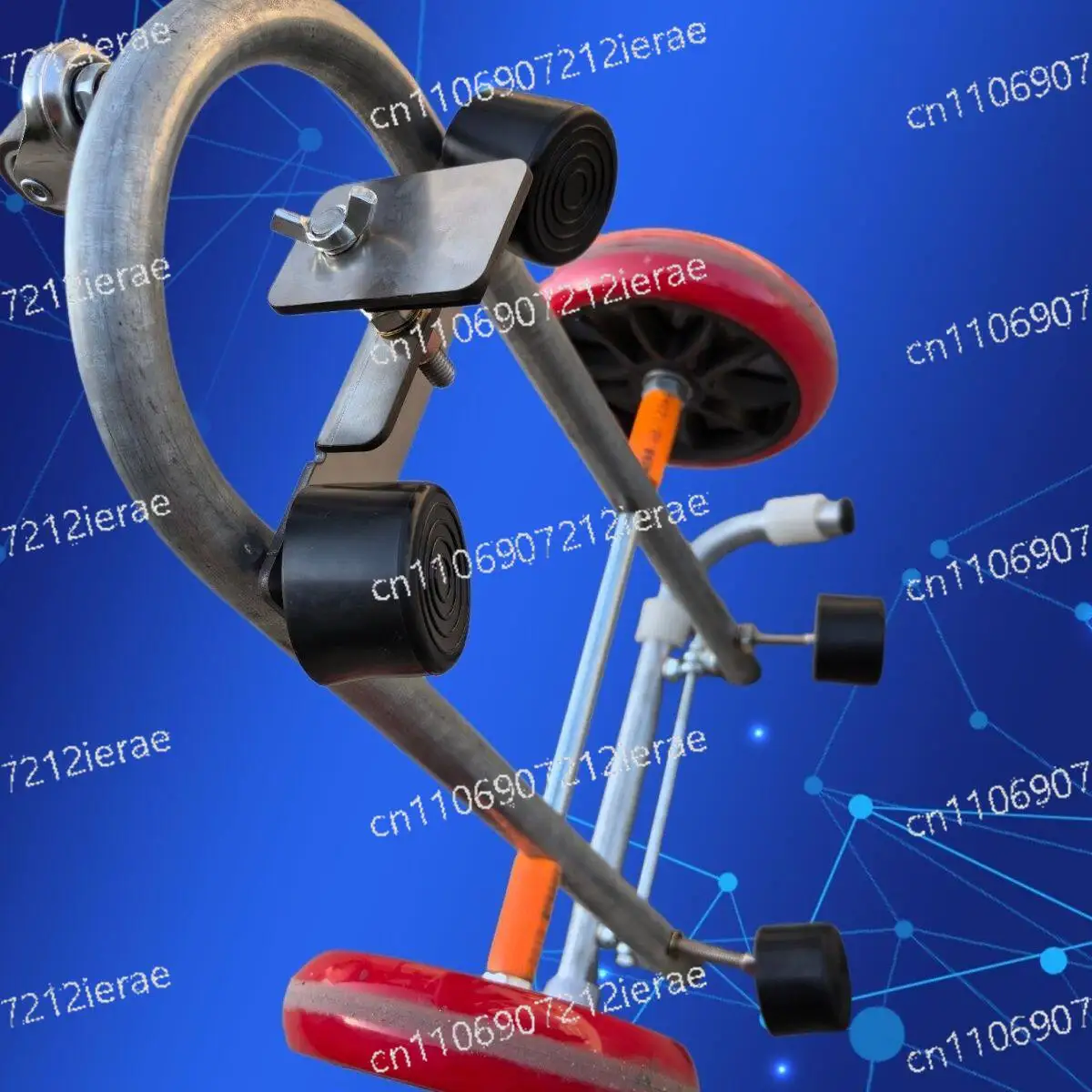 Foldable portable effort-saving stool with stainless steel positioning ring for toilet transport