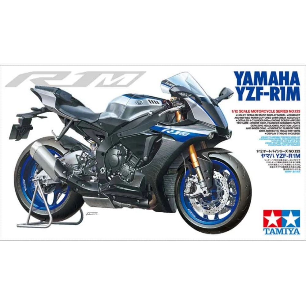 Tamiya 14133 1/12 Yamaha YZF-R1M Motorcycle Assembly Toy Boys Gift