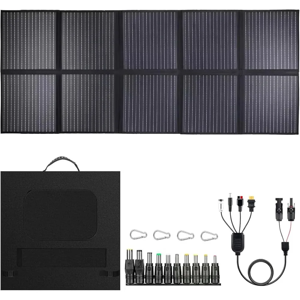

1000 Watt Foldable Solar Panel, Portable Solar Panels IP68 Waterproof Solar Charger ，Monocrystalline Huge Power 25.8% High