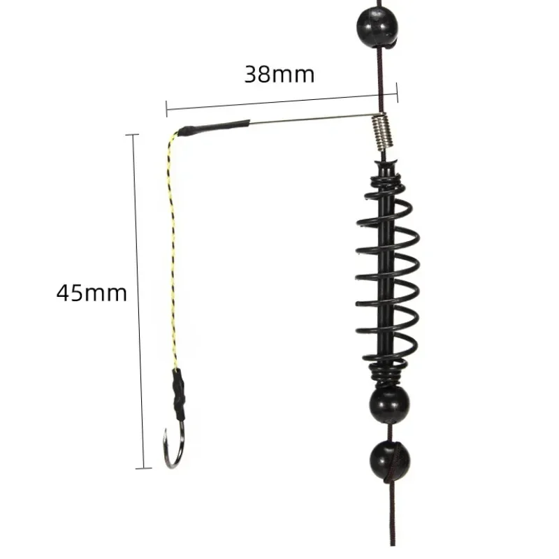 Description Picture 4 of itemFishing Hook  Feeder  Artificial Lure Bait Cage Set Fishing Feeder Baitholder Catfish Jigs Carp Fishing Tackle Tools 15g-40g
