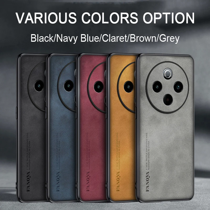 For Vivo iQOO Z10 5G Чехол для Case Lambskin Texture Leather Back Cover For Vivo iQOO Z10 Soft Frame Shockproof Coque