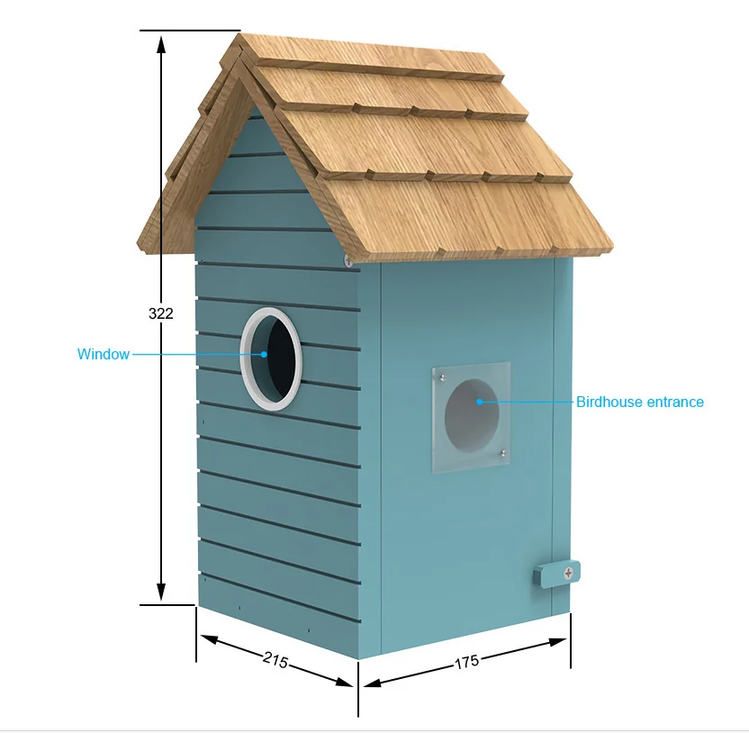 Intelligent Vision Wooden Hatch Conforms To Bird Habits Bird Hatch Video Recording Aviary Bird Nest