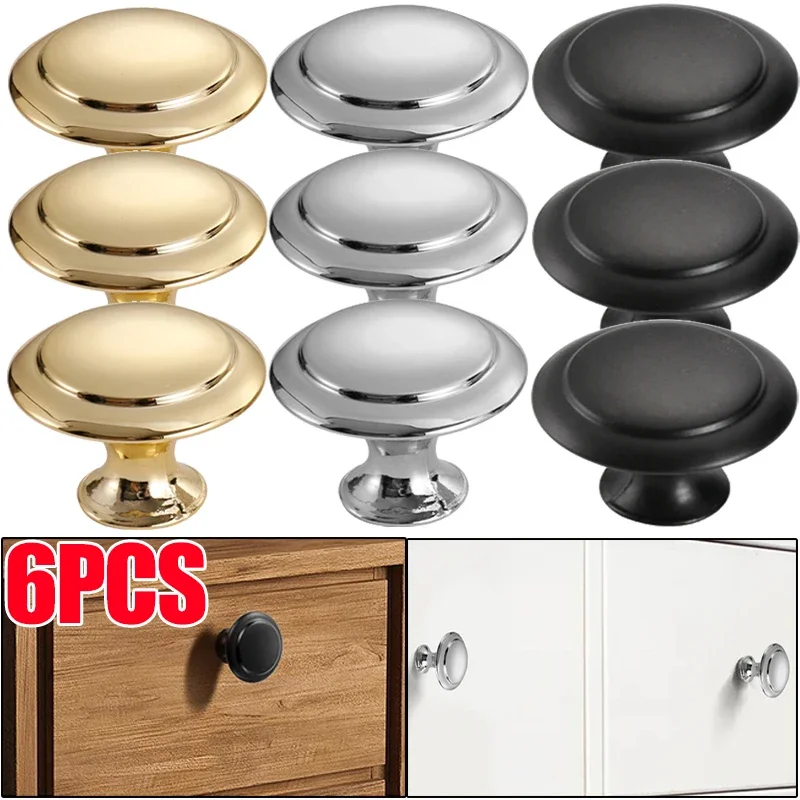 Round Cabinet Knobs Stainless Steel Drawer Door Pull Kitchen Cupboard Door Decoration Handles Replacement Hardware Accessories