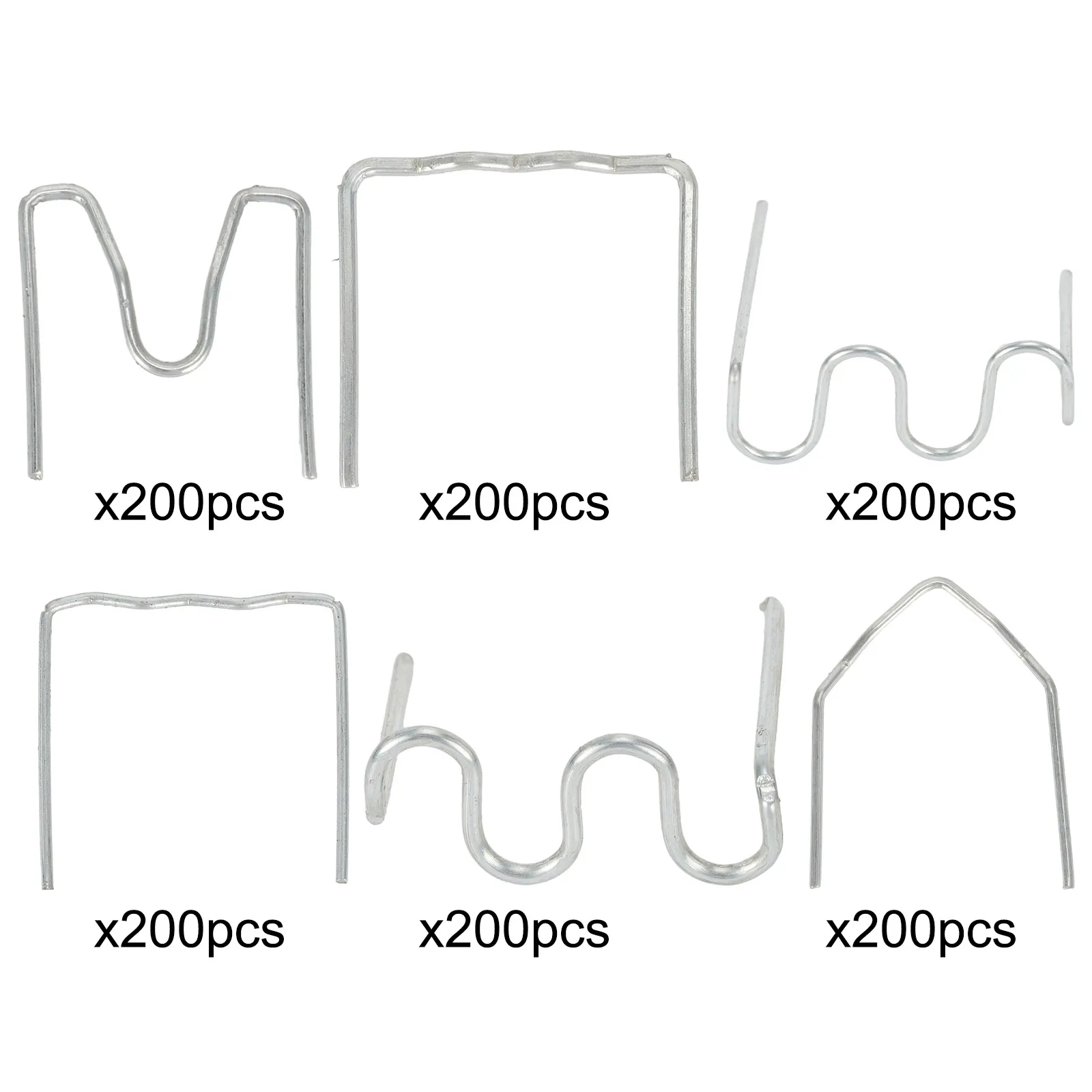 

Soldering Tools Workshop Equipment Flat Staples 0.8mm/0.6mm 1200pcs High Quality Silver Stainless Steel Oxidation Resistance