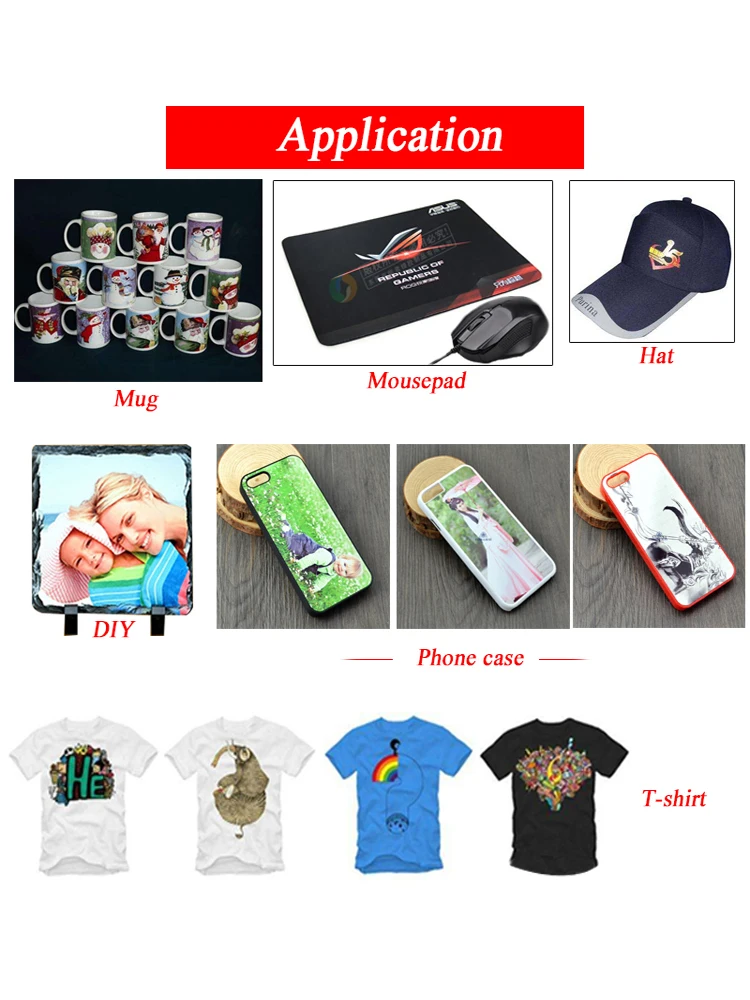50 Blatt A3 A4 Wärmesublimations-Transferpapier von Inkjet-Drucker für Polyster, T-Shirt, Stoff, Kleidung, Tassen, Brillen, Schneidematte – Detail 7