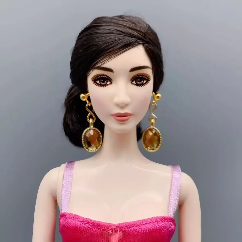 Fashion Doll Party Earring Necklaces Jewelry Clothes Accessories for 1/6 1/3 1/12 Doll Baby Girl Gift Toys Doll Colthes Decor