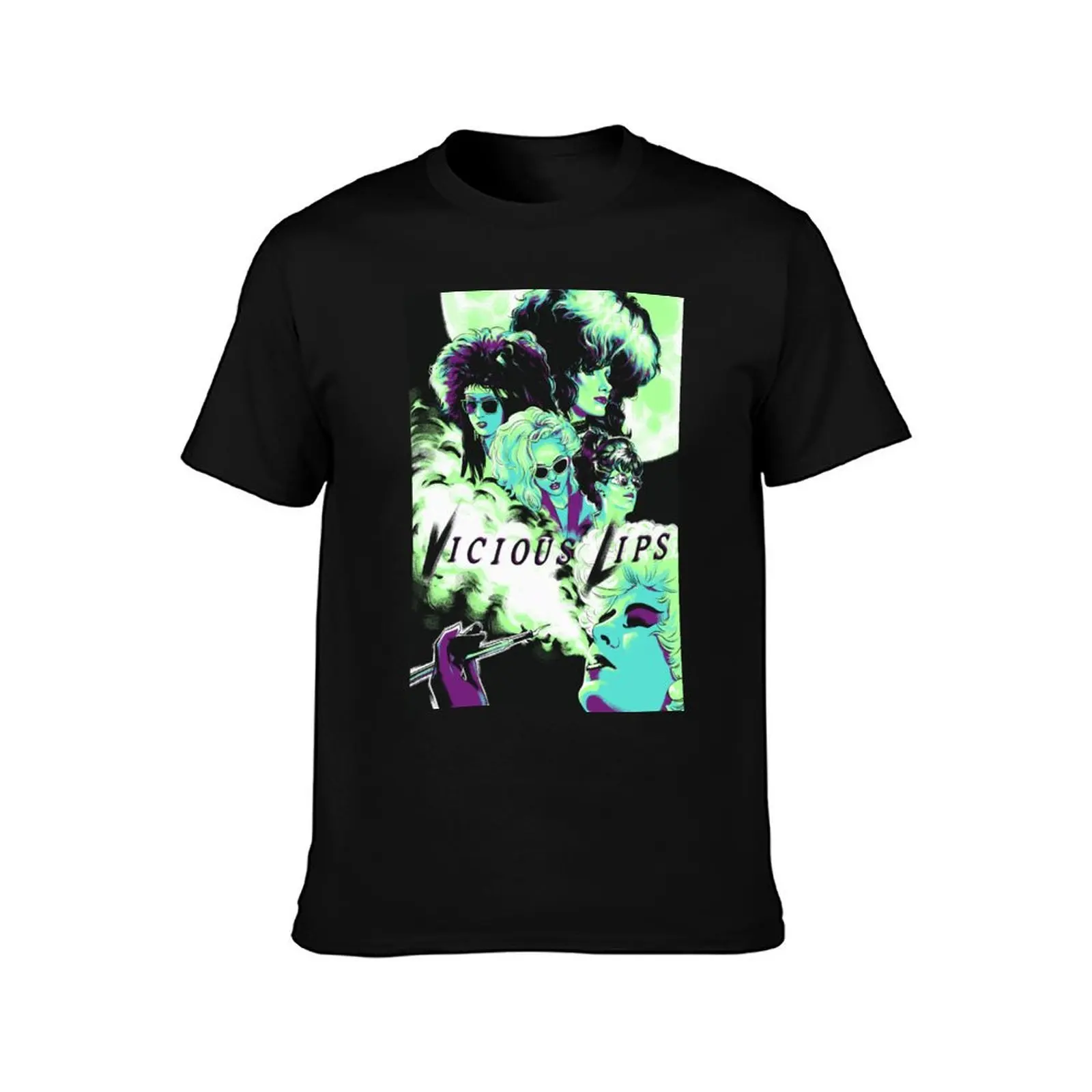 Vicious Lips Movie Art T-Shirt Summer Casual Cotton Tee Oversized Streetwear Tops Vintage Graphic Print Unisex Men Women