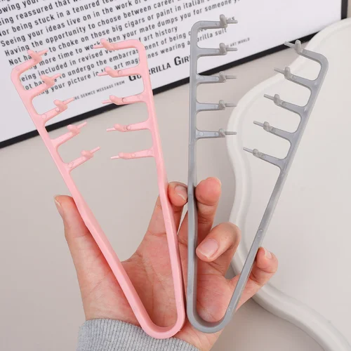 Imagen 2 del producto Peine voluminizador de dientes anchos, herramientas para rizar el cabello, tipos de peinado, textura esponjosa, flequillo, costura que cubre las raíces, peines para el cabello