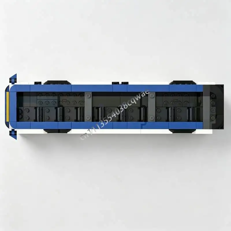 426 Parts Metro City Bus Transportation Model DIY Custom Puzzle Building Blocks Creative Assembly Educational Toy Popular Gifts