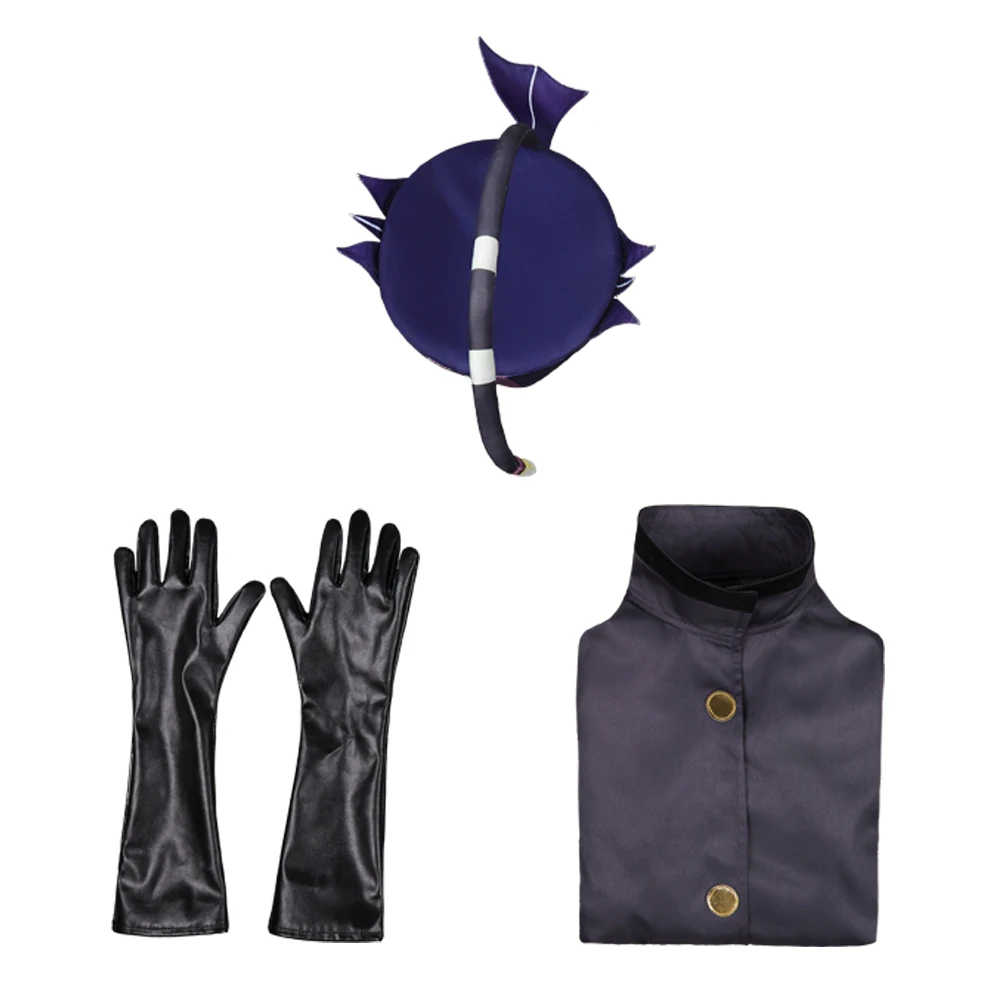 تلفزيون الجحيم نان تأثيري باكستر أفضل قبعة الملابس السوداء قفاز الاطفال للبنين حفلة تمويه هالوين زي كرنفال وتتسابق الدعاوى