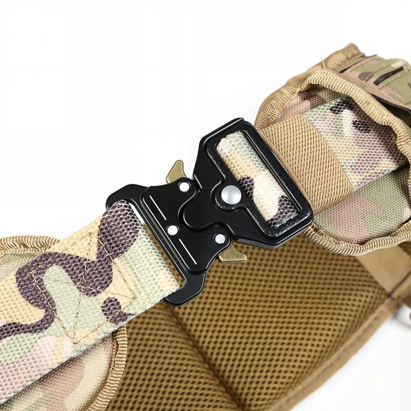 Tactical Belt - Multi-Purpose Nylon Webbing for Men & Women, Heavy Duty Canvas Strap for Jeans & Outdoor Sports, Luxury Buckle