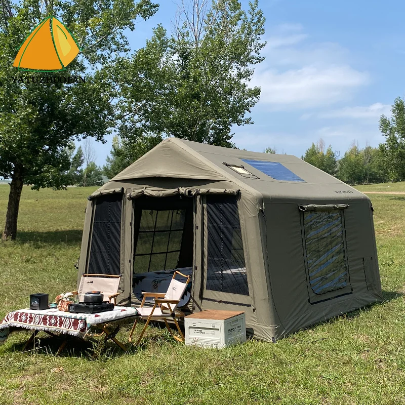 Outdoor Camping Tent Inflatable, Waterproof Oxford Shelter, Quick Setup Air Tent for Camping House Holiday with Wholesale Price