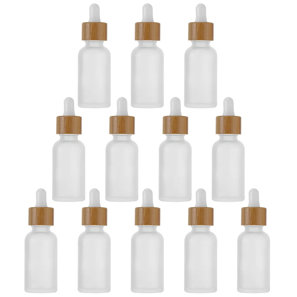 12Pcs 10ml Dropper Bottles Essential Oils Dispenser Portable Glass Containers Airtight Durable Reusable Essential Oil Bottles