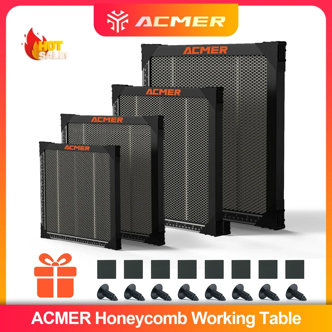 ACMER Working Table 260*215mm 500*500mm Honeycomb Bed Universal Board Desktop Protection Heat Dissipation for Laser Engraving