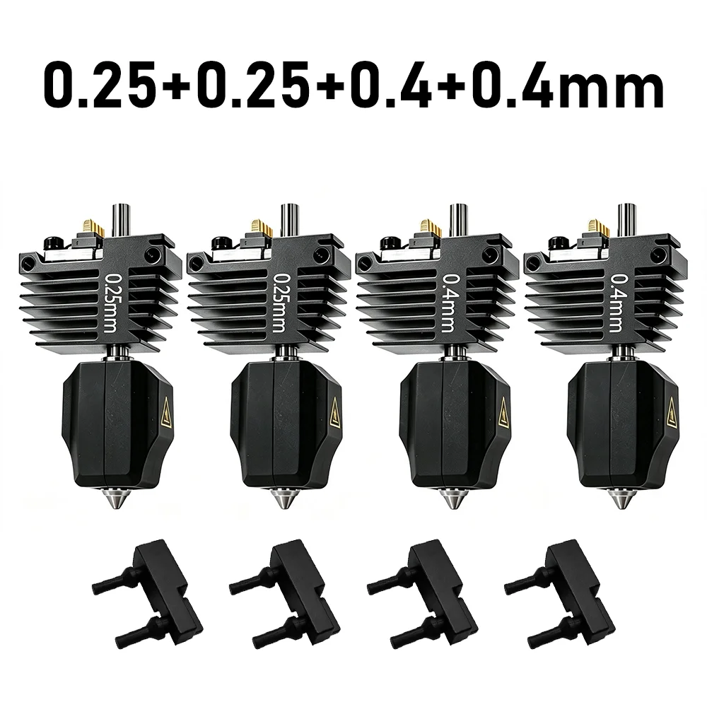 4-teiliges Hotend-Kit für Flashforge C5 Pro Extruder-Ersatzbaugruppe mit Silikon-Reinigungsbürste für Creator 5 Druckkopf