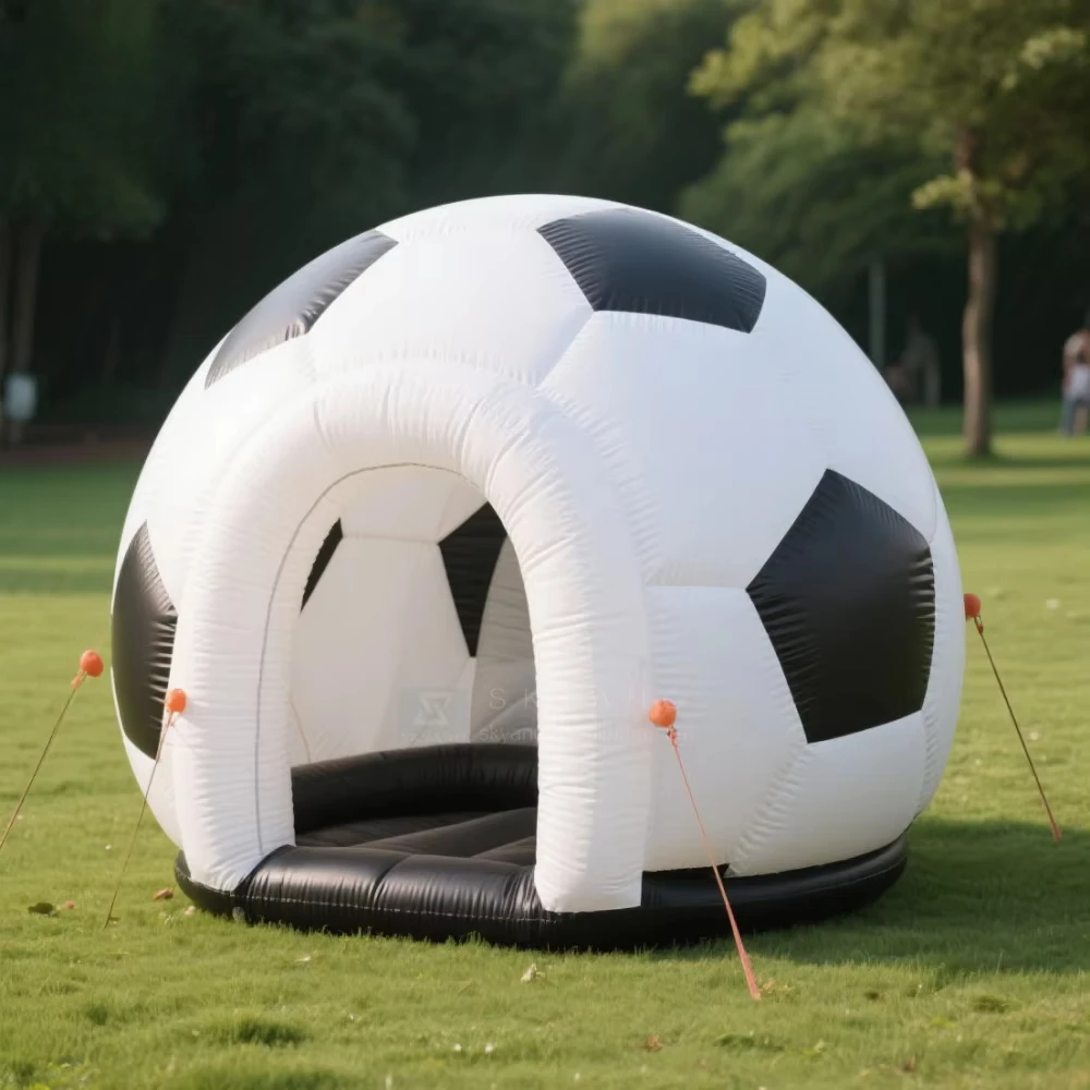 Football-shaped Giant Inflatable Tent Suitable for Decorating Sports Events and Setting up Sports Venues