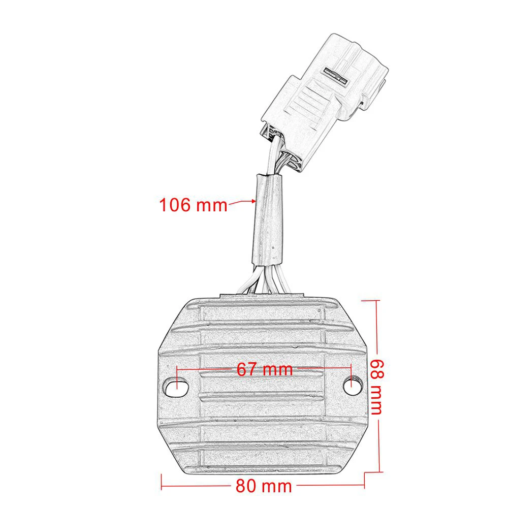 Regulator Rectifier For Yamaha YFM 350X 350FX 2002 2003 2004 2005 4KB-81960-10 YFM350FX Wolverine 350 4WD / YFM350X Warrior 350