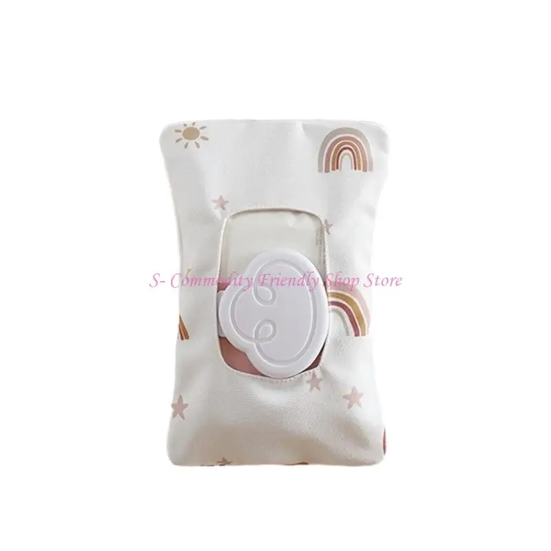 85AE Wet Wipe Container Baby Wipe Portable for Stroller Cotton Wipes Dispenser