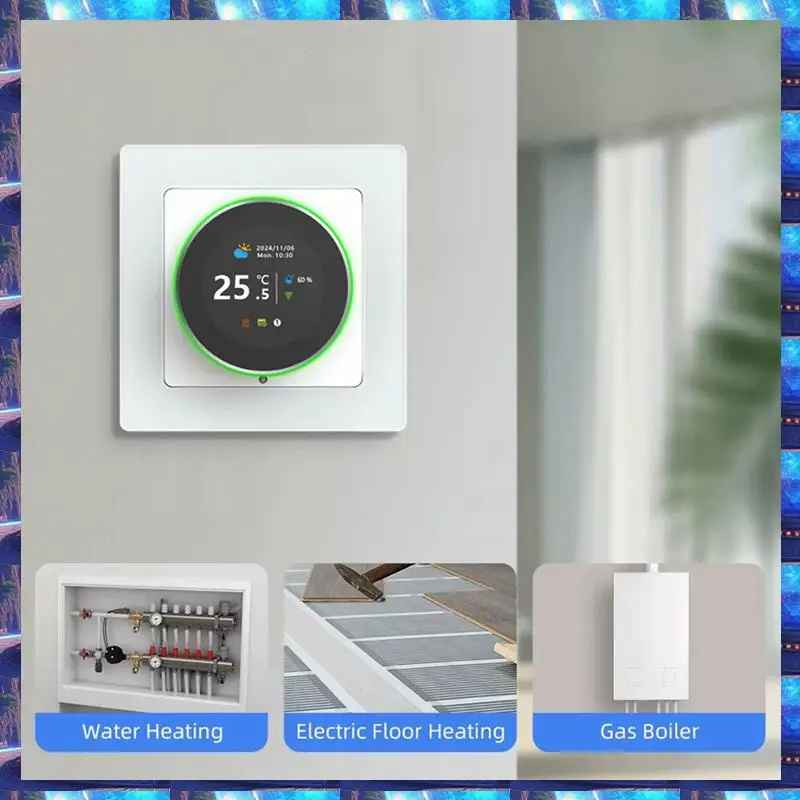 

Умная ручка Tuya Wifi, термостат, контроллер температуры, Tuya Wi-Fi, термостат с умной ручкой, регулятор температуры, распродажа LELE