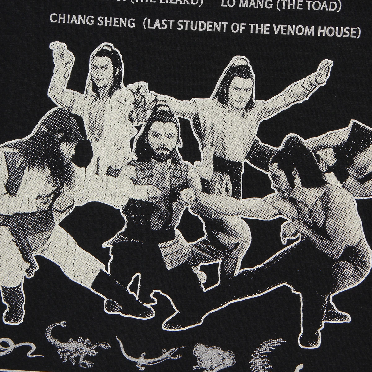 The Five Venoms T-Shirt Deadly Venoms Hong Kong 80S Cult Movie Chang Cheh Crippled Avengers House of Traps Washed LongCotton Tee