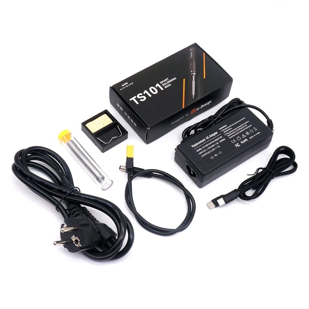 Original TS101 65W Mini Digital Electric Soldering Iron LCD Programable Display Adjustable Temperature Digital Solder Station