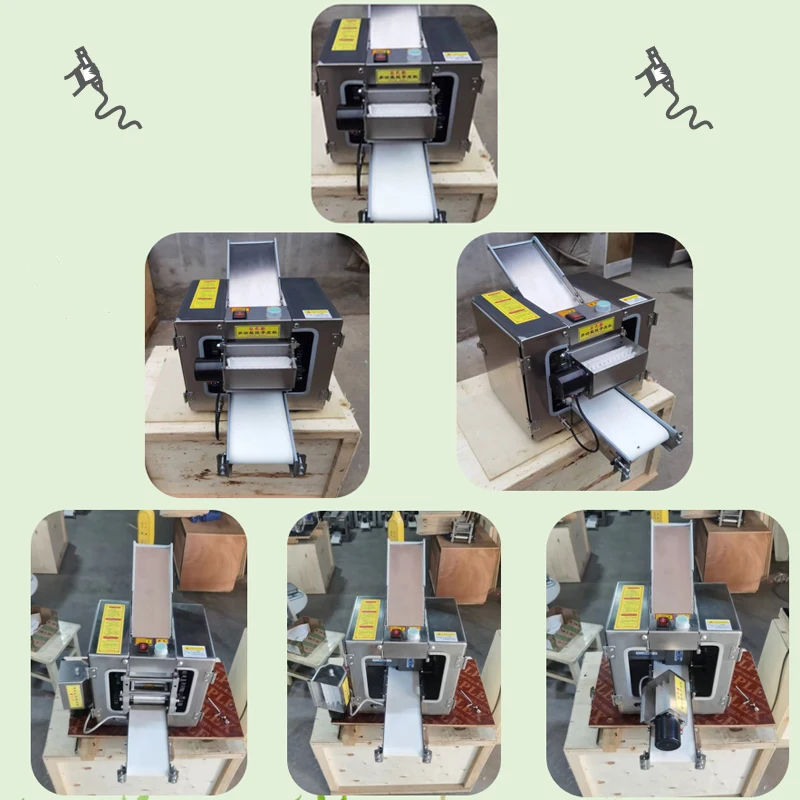 JZ  Automatic Dumpling Wrapper Making Machine Spring Roll Skin Maker Crepe Tortilla Chapati Roti Machine