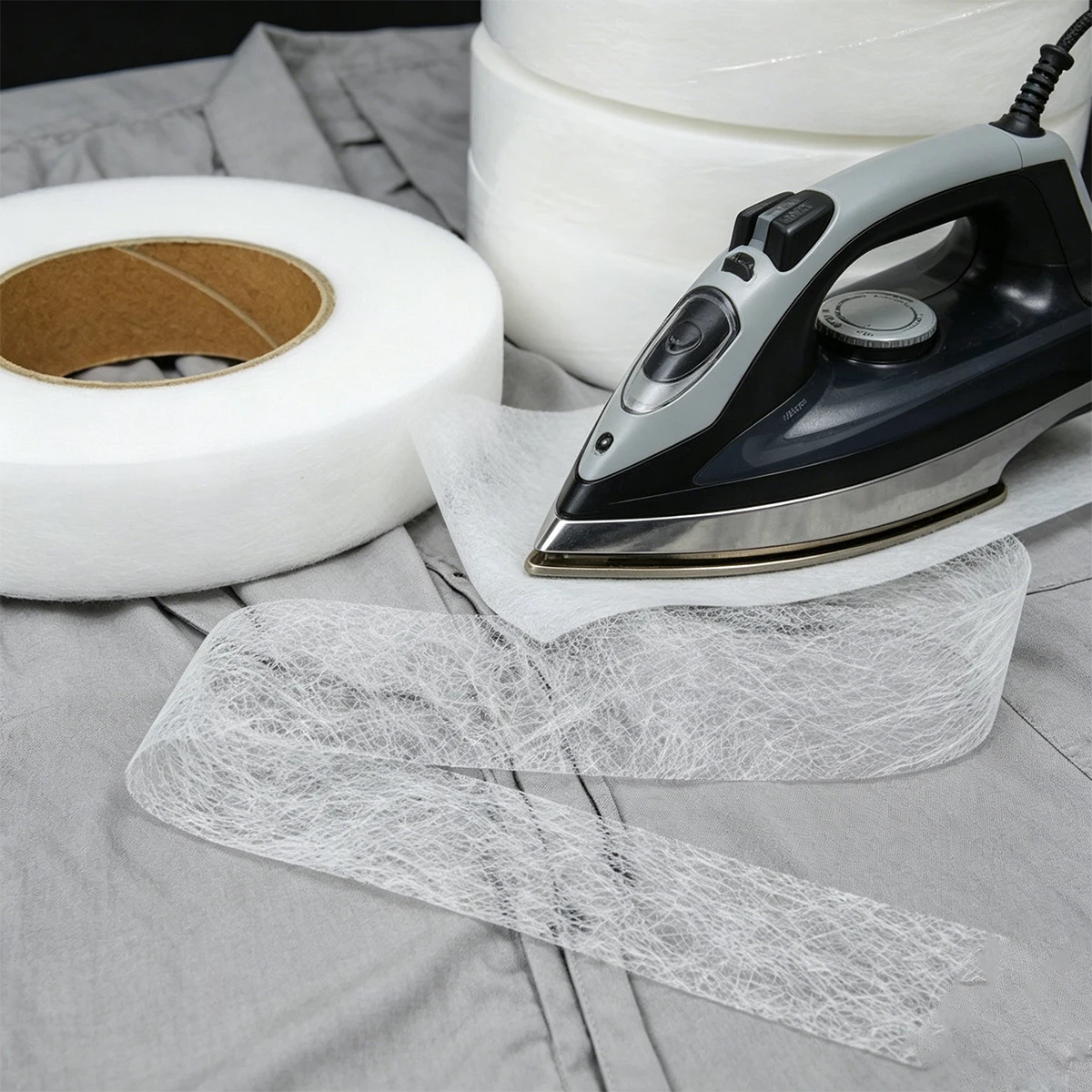 64M Pants Hem Tape Self-Adhesive Edge Shorten Paste Tape Accessories DIY Tools for Jean Clothes Length Shorten Household Sewing