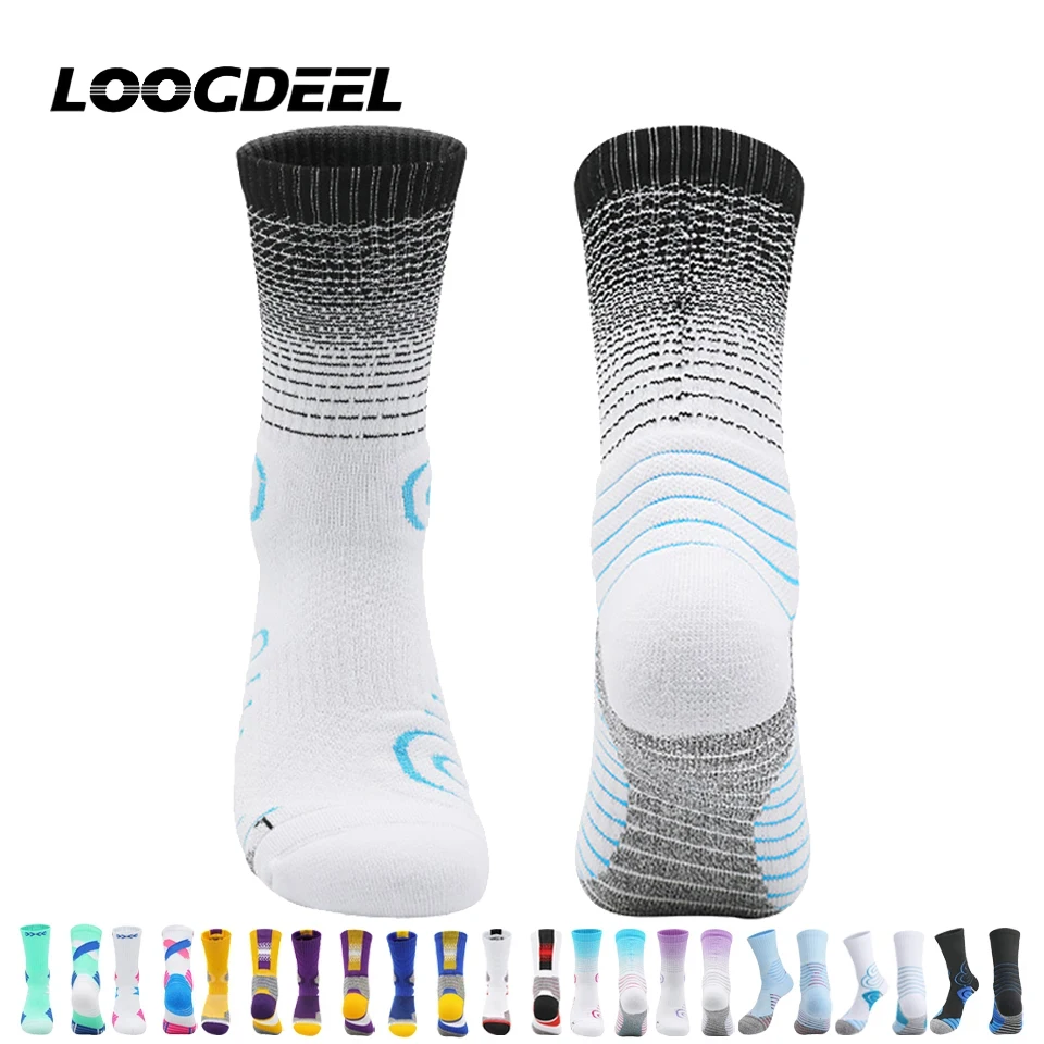 Loogdeel 1 Pair Kids Basketball Socks Towel Bottom Anti-Slip