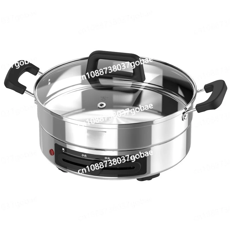 Stainless Steel Electric Cake Pan Household Deepened and Enlarged Pancake Pan Electric Cake Water Frying