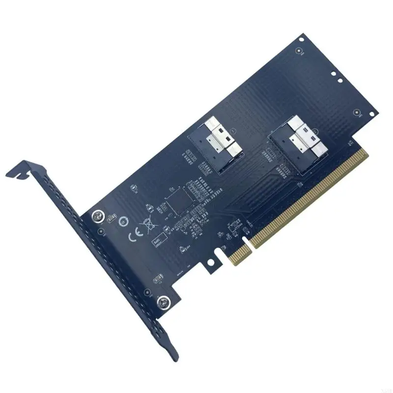 2025 كابل MCIOs MCIOs Risers الجديد المزدوج PCIExpress4.0 X16 إلى محولات SlimSAS SFF 8654 #4