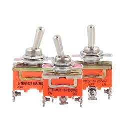 Micro Switch E-TEN1322 1021 1321 ON-OFF toggle switch  switch double pole double throw toggle switch power supply 12mm 15A250VAC