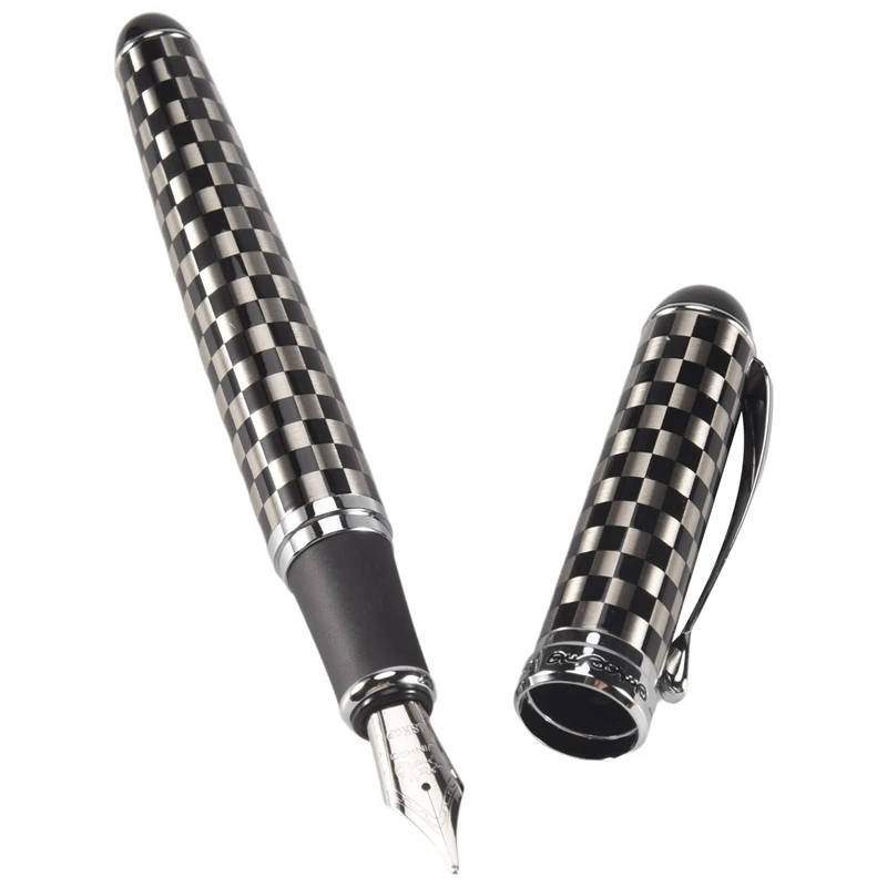 

Jinhao X750 Chessboard Fountain Pen Medium Fine Nib Office Business Writing Sign