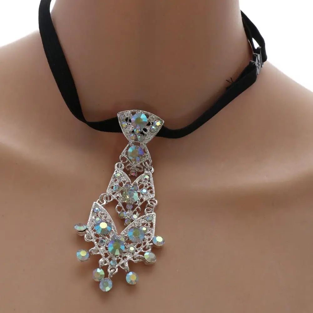 Abito unisex cravatta di cristallo cravatta da sposa accessori per abiti cravatta di strass in metallo cravatta da donna cravatte da lavoro formali cravatte da uomo