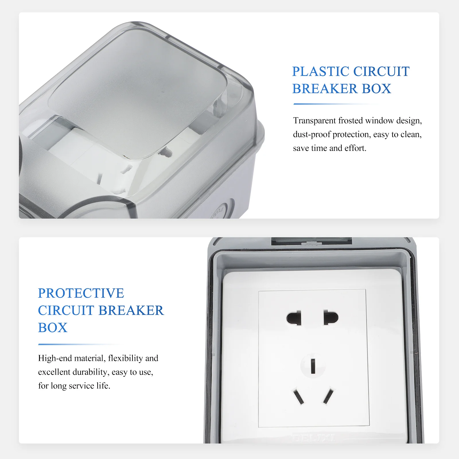 

1 set Weatherproof Electrical Box 5 Hole Outlet Cover Waterproof Dustproof For Indoor Outdoor Use Electrical Box Outdoor Outlet