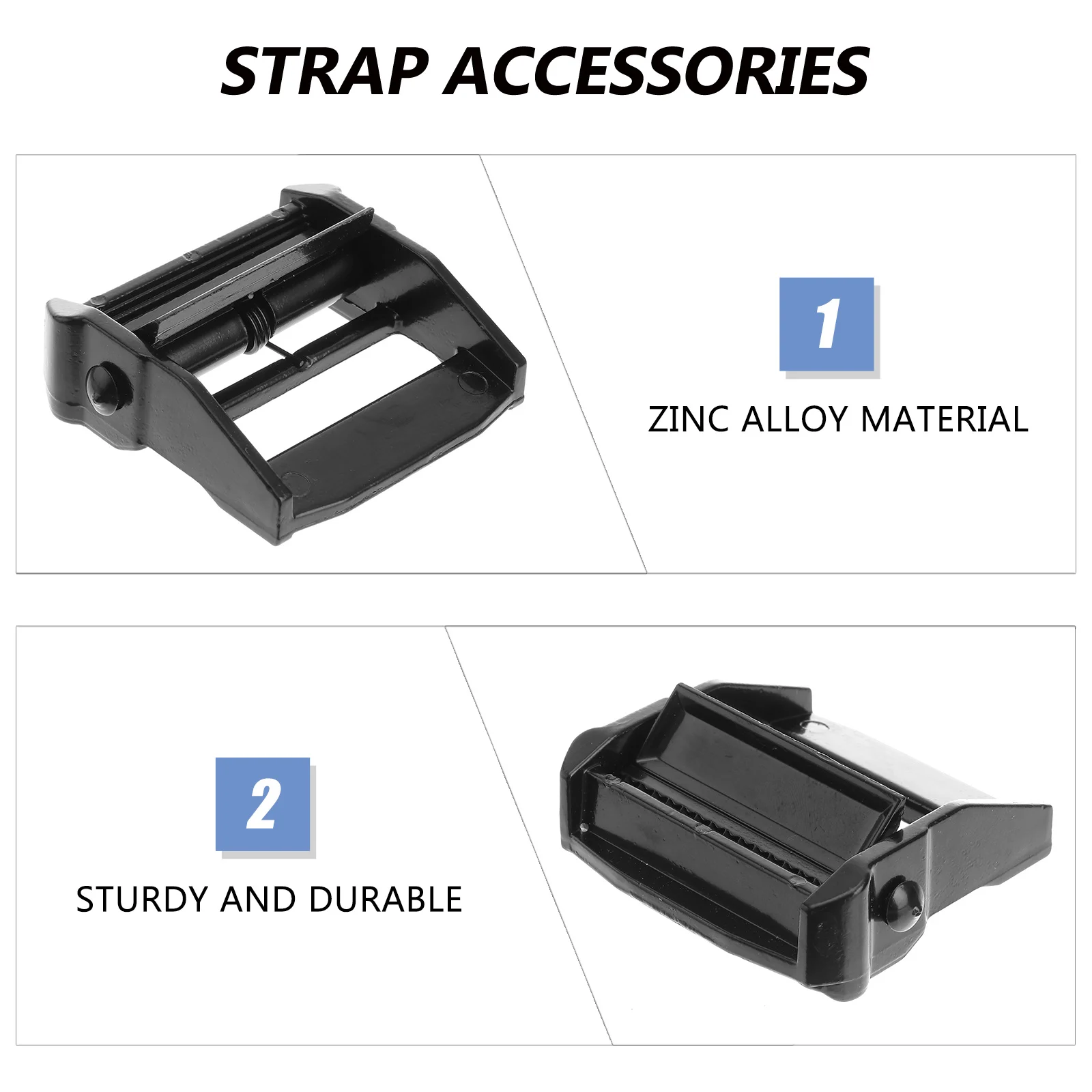 

1pc Webbing Strap Lock Buckle Zinc Alloy Press Fastener For Car Lashing Cargo Boards Bundling Heavy Duty Accessories Handicraft