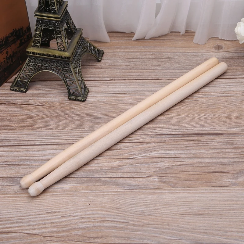 YD61 Wood Drumsticks 2pcs No Slipping Easy Operation Practical Small Gadget for Kids Children Girls Boys Teaching Tool