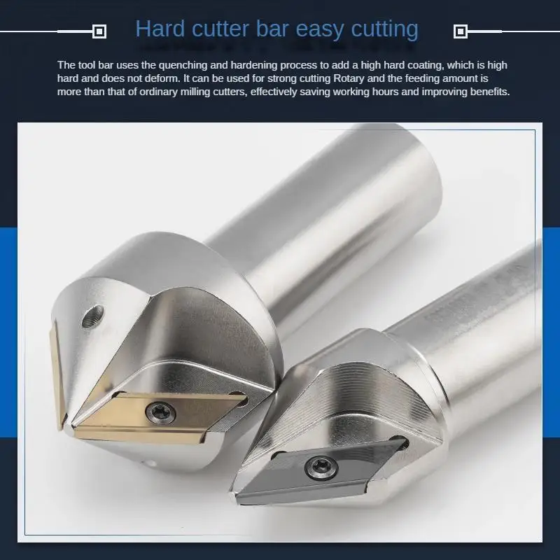 Long Edge Large Banding Cutter Bar, instalação de abertura grande, ECC17005 ECC31005, 30, 45, 60 graus, XCET170404, XCET310404