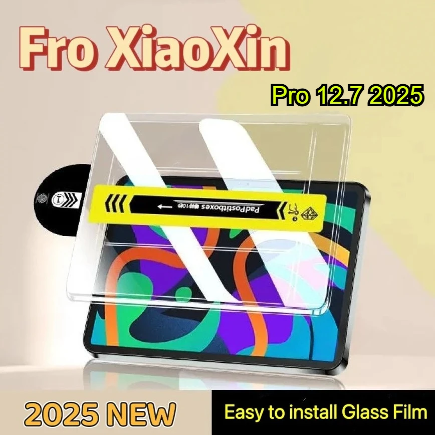 

2025 Easy Install HD Tempered Glass for Lenovo Tab M11 K11 Xiaoxin Pad Pro 12.7 Pad 2024 11 Inch Y700 Dust Free Screen Protector