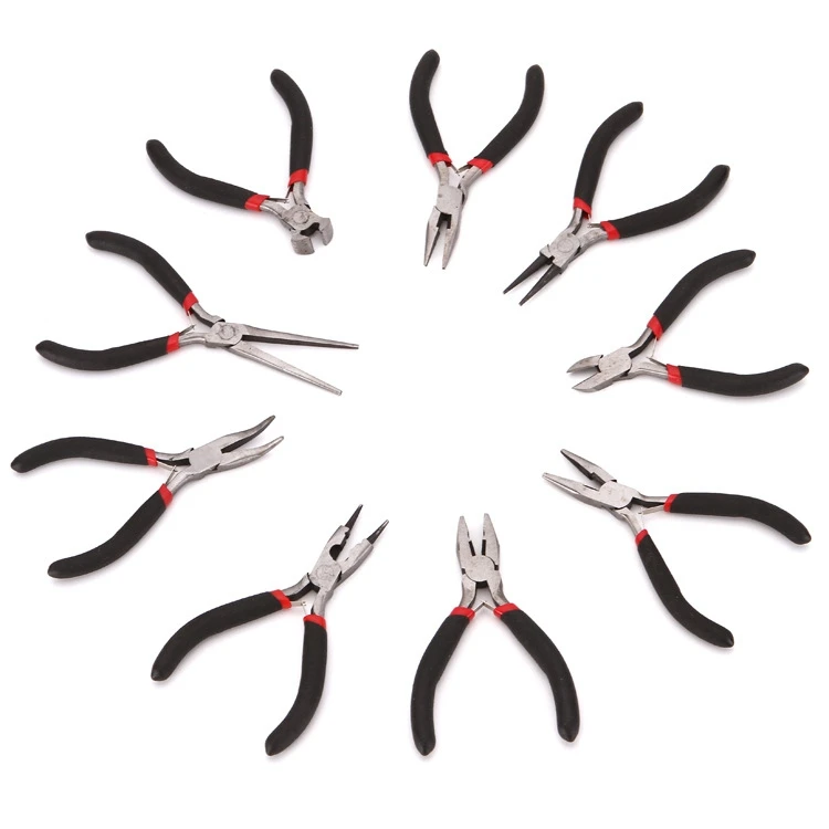 

10Pcs Jewelry Making Pliers Tools Kit Jewelry Pliers Set - Pliers for Jewelry Making Supplies, Jewelry Repair, Crafts