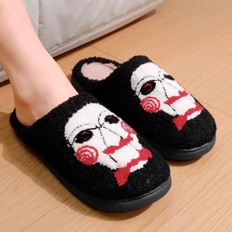 

Creative loween Couple Slippers Home Warm Cotton Slippers 2025 New Winter Sle Funny Design Cozy Autumn Season Wear