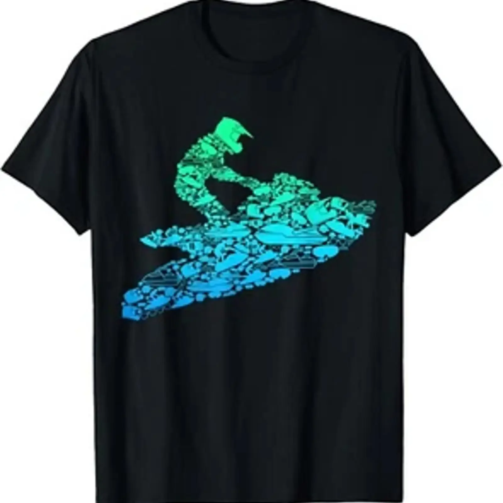 Jet Ski Jetski Men Boys Kids T Shirt  vintage Washed Casual Comfortable graphic homme Unisex Stylish Breathable Slightly