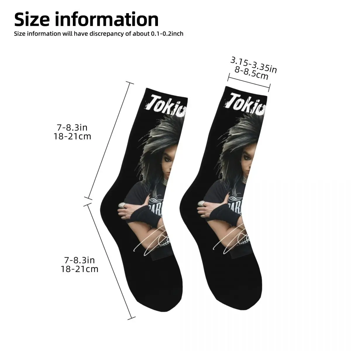 Winter Warm Fashion Men\'s Women\'s Tokio Hotel Tom Kaulitz Socks Non-slip Sports Socks