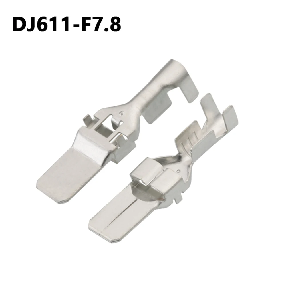 

100 PCS 7.8 series Connector Terminal Pin Socket Plug Spring Plug Tin plated DJ611-F7.8BC