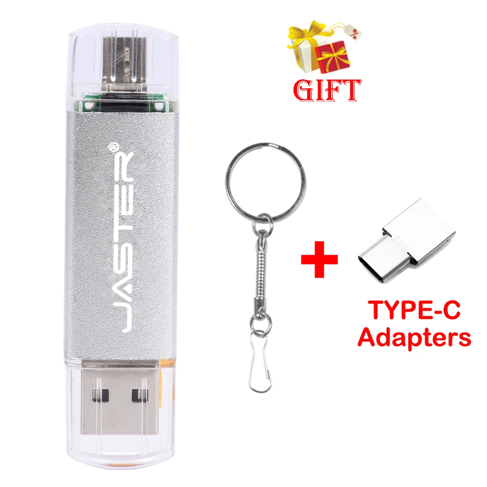 Jaster Nieuwe Draagbare Usb Flash Drives Metalen Pen Drive Met Sleutelhanger Memory Stick 64Gb/32Gb/16Gb/8Gb/4Gb Pendrive U Di