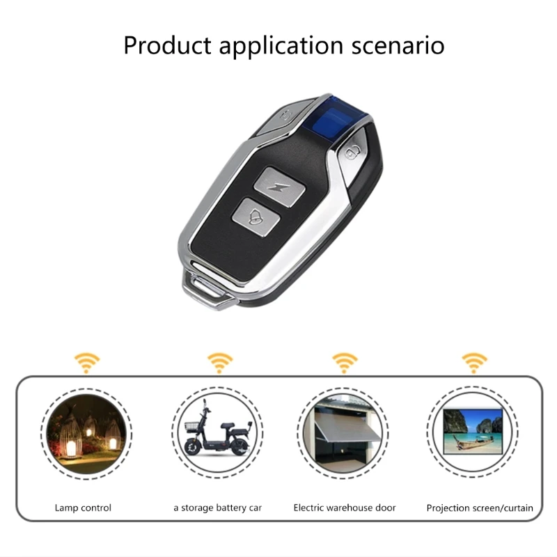 315/433MHz Wireless Motorcycle Alarm Remote Control Garage Door Electric Door Key Lamp Battery Car Universal Remote Control