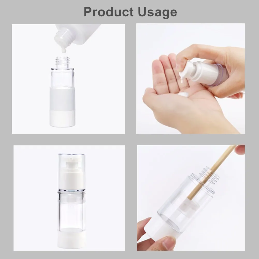 15/30/50/100ml Vacuum Spray Lotion Bottle Travel Cosmetic Container Lotion Pump Dispenser Facial Cream Airless Bottle Skin Care