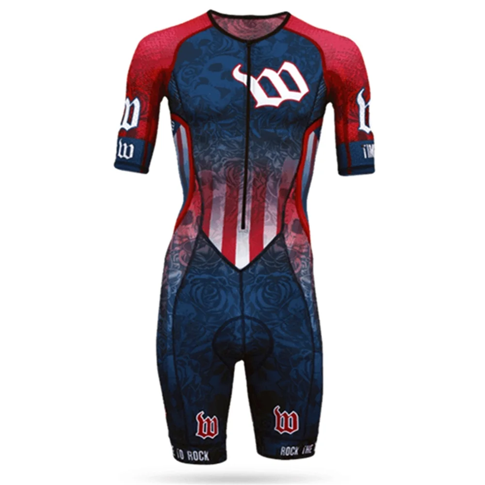 Wattie Ink Triathlon Team Racing Clothing Trisuit Outdoor Sprint Running Cycling Equipment Jumpsuit Maillot Ciclismo Bicycle Kit