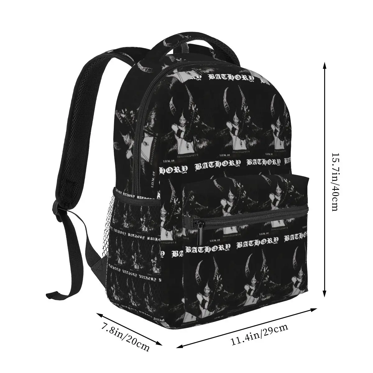 Band Bathory Black Metal Backpack Hot Sale Daypack Large Capacity Boys Girls BookBag School Bag Shoulder Bags for Men Women